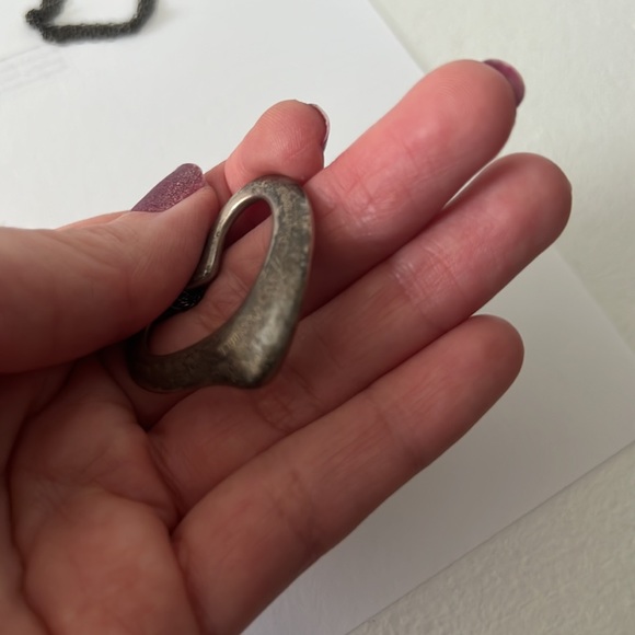 Tiffany and co silver heart necklace open heart - Picture 9 of 10